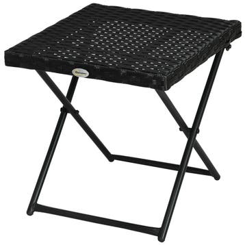 Bijzettafel Opvouwbare Tuintafel Van Polyrattan, Salontafel, Verzenden, Nieuw