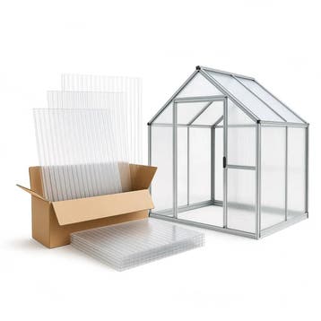 Tuinkas polycarbonaat platen; 4-6-8 mm op maat gesneden, Verzenden, Nieuw, Overige typen