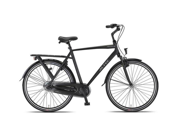 Altec Delta 28 Inch Herenfiets 3 Versnellingen Mat Zwart, Fietsen en Brommers, Fietsen | Heren | Herenfietsen, Nieuw, Ophalen of Verzenden