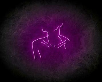 BODY LINE ART neon sign - LED neon reclame bord, Verzenden