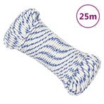 vidaXL Boot touw 5 mm 25 m polypropyleen wit, Verzenden, Nieuw