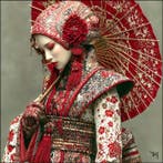 NYX - Sous l’Ombrelle Rouge – La Sérénité d’une Geisha