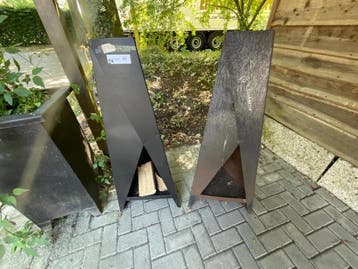 Online veiling: Stokertje, buitenhaard (2 stuks), Nieuw