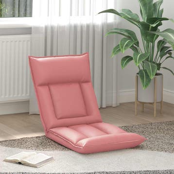 vidaXL Verstelbare vlo stoelen Roze Kunstleer, Verzenden, Nieuw