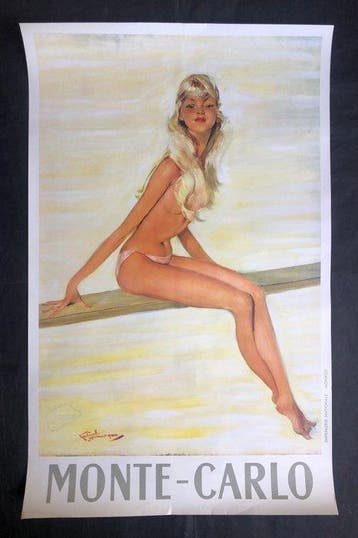 Jean Gabriel Domergue - Monte Carlo - Jeune fille au
