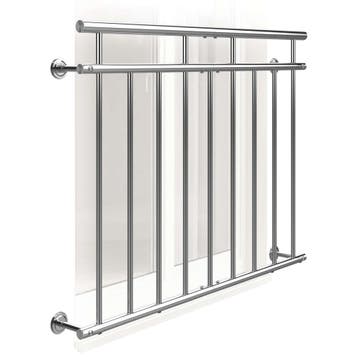 Balkonhek RVS 90x128cm (Tuin en Terras), Verzenden, Nieuw