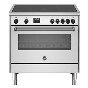 Bertazzoni MPL95I1EXC Inductie Fornuis 90 cm RVS, Verzenden, 60 cm of meer, Nieuw, Energieklasse A of zuiniger