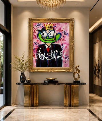 Timo Wedell - The smiling Imposter - XL- Basquiat Style