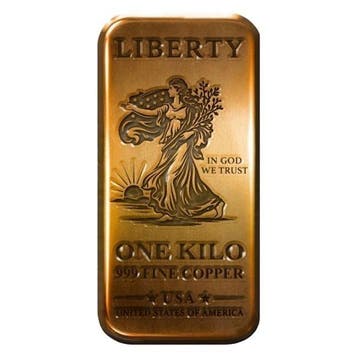 1 kilogram - Koper .999 - 1 Kilo 999 Fine Copper Walking