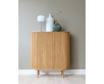 Opbergkast Carno eikenhout 125x110x45 - Naturel -, Ophalen of Verzenden, Nieuw