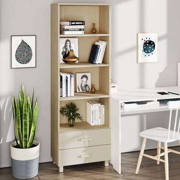 vidaXL buffetkast HAMAR 60x35x180 cm massief grenenhout, Huis en Inrichting, Kasten | Buffetkasten, Verzenden, Nieuw, 50 tot 100 cm
