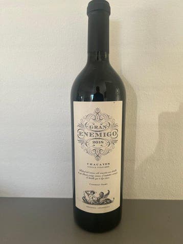 2018 Gran Enemigo Single Vineyard Chacayes - Mendoza - 1, Nieuw