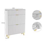 Schoenenrek met Uitklapbare Lades en Opbergvak – Compact Wit, Huis en Inrichting, Verzenden, Nieuw