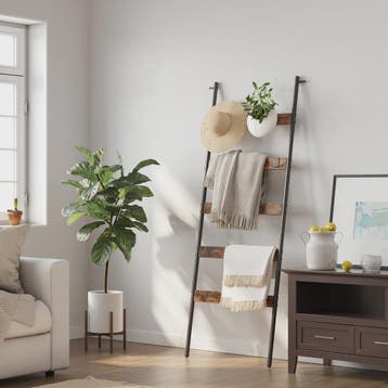 Stijlvolle Handdoekladder met 5 Niveaus en 4 Haken - Decorat, Verzenden, Nieuw