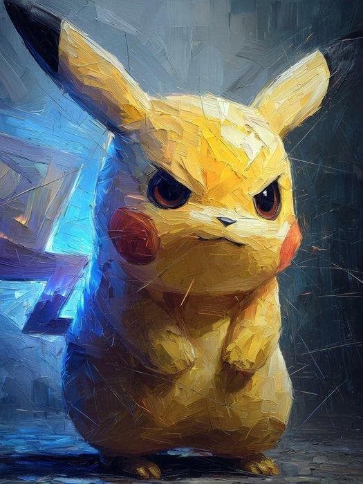Canvas Fit - Alberto Ricardo - El Rayo Silencioso: Pikachu, Spelcomputers en Games, Spelcomputers | Overige Accessoires
