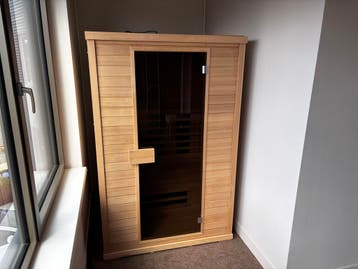 2-persoons Infrarood Sauna HC3 | Showroomdeal €1.895, Ophalen of Verzenden, Zo goed als nieuw, Infrarood, Complete sauna
