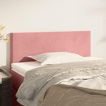 vidaXL Hoofdbord 90x5x78/88 cm fluweel roze, Verzenden, Nieuw, Stof