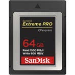 Sandisk CFexpress Extreme Pro 64GB 1500 / 800MB/s type B, Audio, Tv en Foto, Fotografie | Geheugenkaarten, Ophalen of Verzenden