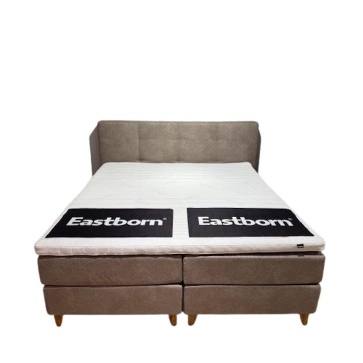 Eastborn Stud Boxspring Set | Vlak | 180x200 | Outlet -30%, Huis en Inrichting, Slaapkamer | Boxsprings, Nieuw, Ophalen