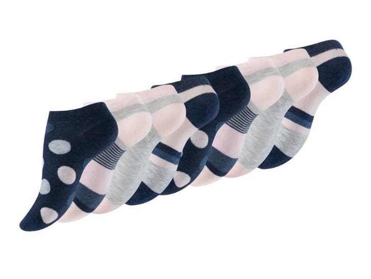 8 paar Dames sneakersokken - Dots/Stripes-mix, Kleding | Dames, Sokken en Kousen, Verzenden