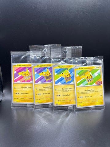 Pokémon - 4 Card Pikachu Batik Sealed Lot, Nieuw