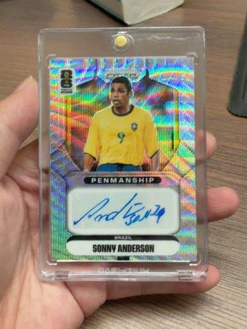 Panini Prizm Sonny Anderson Gesigneerde kaart, Insert card,, Nieuw