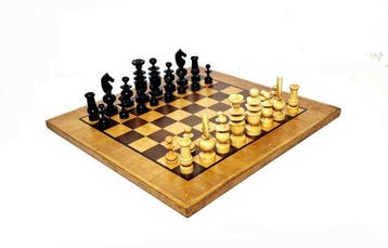 Schaakspel - Hout