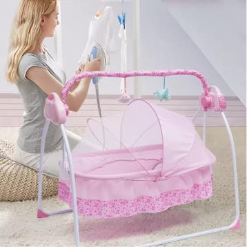 Elektrische Babywieg met Schommelfunctie en Muziek, Kinderen en Baby's, Babywiegjes en Ledikanten, Verzenden, Nieuw