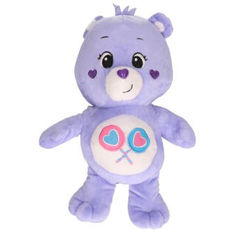 Troetelbeertjes knuffel - paars pluche - 28 cm - cartoon, Verzenden, Nieuw