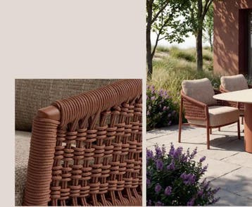 4 Seasons Outdoor Cala low dining tuinstoel Spicy |, Tuin en Terras, Tuinsets en Loungesets, Ophalen of Verzenden, Nieuw