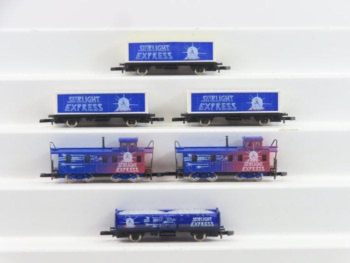 Märklin Z - Modeltrein goederenwagon (6) - 6x 2/4-assige, Hobby en Vrije tijd, Modeltreinen | H0