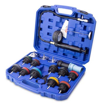 Koelsysteem Druktester / Radiatordruktesterset - 18-Delig -, Auto diversen, Autogereedschap, Verzenden, Nieuw