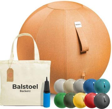 2dekans | Backerz Zitbal 65 CM - Zitballen met Hoes Linnen -, Ophalen of Verzenden, Zo goed als nieuw