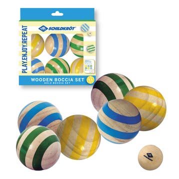 Schildkröt houten boccia set voor b van €24,99 voor €12,49, Kinderen en Baby's, Speelgoed | Overig, Ophalen of Verzenden, Nieuw