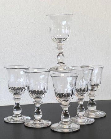 Baccarat, Liqueur - Drinkglas (6) - tulp - Kristal -