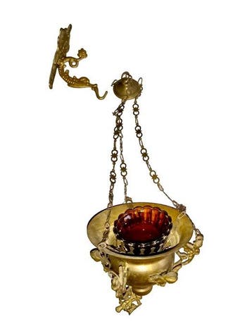 Godslamp - Messing, Glas