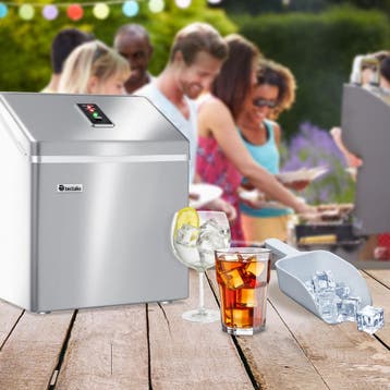 IJsblokjesmachine voor heldere ijsblokjes - zilver, Verzenden, Nieuw in verpakking