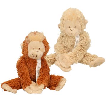 Happy Horse pluche aapje knuffel 23 cm - Knuffel apen, Kinderen en Baby's, Speelgoed | Knuffels en Pluche, Verzenden, Nieuw