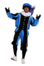 Piet Polyester A Zwart-Blauw - L, Diversen, Sinterklaas, Verzenden, Nieuw