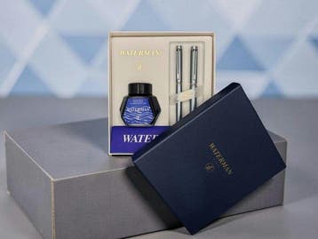 Waterman - Allure Grey Fountain Pen & Ballpoint Pen Set –, Verzamelen, Pennenverzamelingen, Nieuw