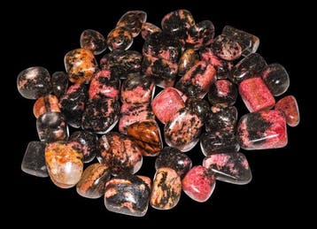 5 kg natuurlijke roze rhodoniet trommelstenen - Manganese