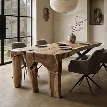 Watervaltafel Suarhout | 325cm | World of Brosi, Huis en Inrichting, Ophalen of Verzenden, Nieuw