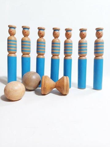Vilac - Speelgoed Wooden skittle set - 1990-2000 - Frankrijk