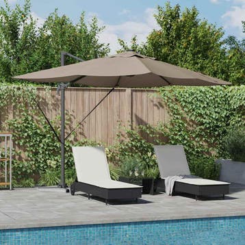 vidaXL Parasol 352 x 251 x 265 cm Polyester en Aluminium, Verzenden, Nieuw, 2 tot 3 meter