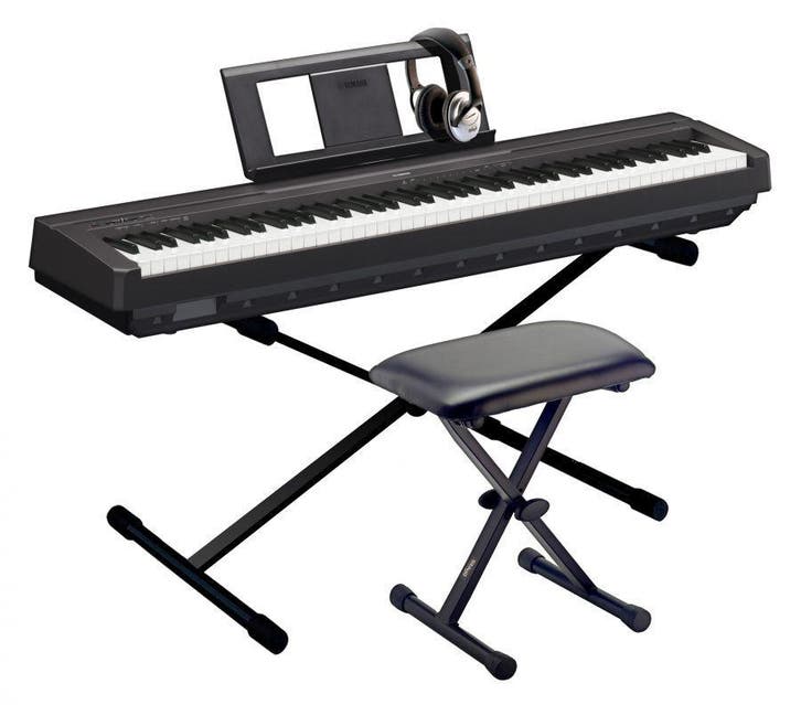 Yamaha P45 Huren - €30,- p/m - Koopoptie - Gratis levering, Muziek en Instrumenten, Piano's, Piano, Zwart, Nieuw, Digitaal, Verzenden