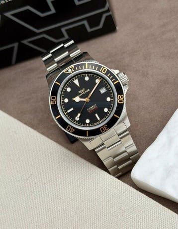 Glycine - Combat Sub Automatic Date Black - GL0484 - Heren -, Nieuw