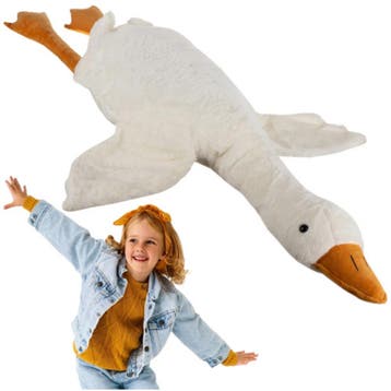Kruzzel Knuffeldier Gans 130 cm – geschikt vanaf 0 jaar, Ophalen of Verzenden, Nieuw