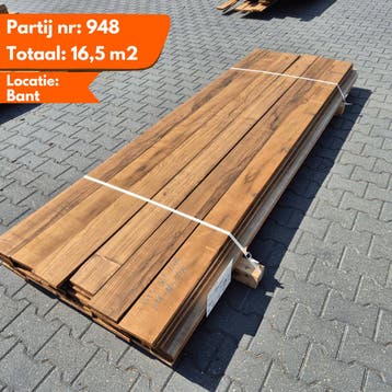 Thermo Frake Geschaafde Plank 2750x140-180x18mm, Ophalen of Verzenden, Nieuw