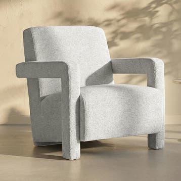 *WOONWINKEL* Japandi Fauteuil Creme Stof, Verzenden, Nieuw, Stof