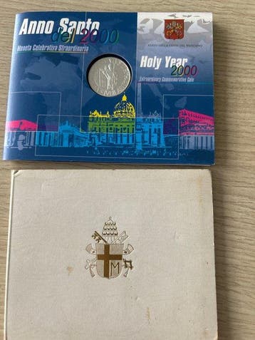 Vaticaan. 2000 Lire (moneta commemorativa) + Serie
